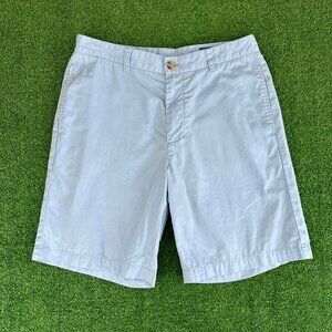 Vineyard Vines Golf Club Shorts Mens 32 Jake Blue Flat Front Chino 9” Inseam